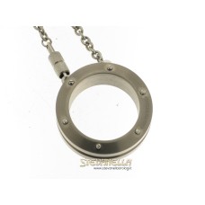 CHIMENTO portachiavi acciaio e titanio referenza 82131147 new